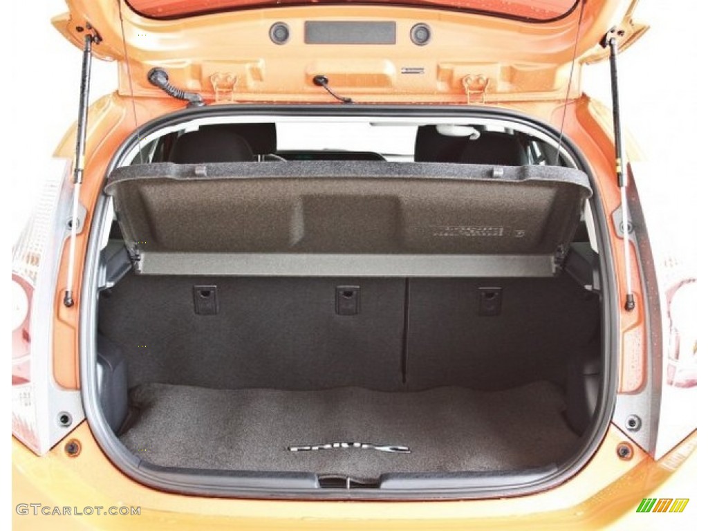 2013 Prius c Hybrid Three - Habanero / Light Blue Gray/Black photo #7