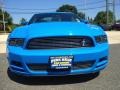 2013 Grabber Blue Ford Mustang V6 Premium Coupe  photo #2