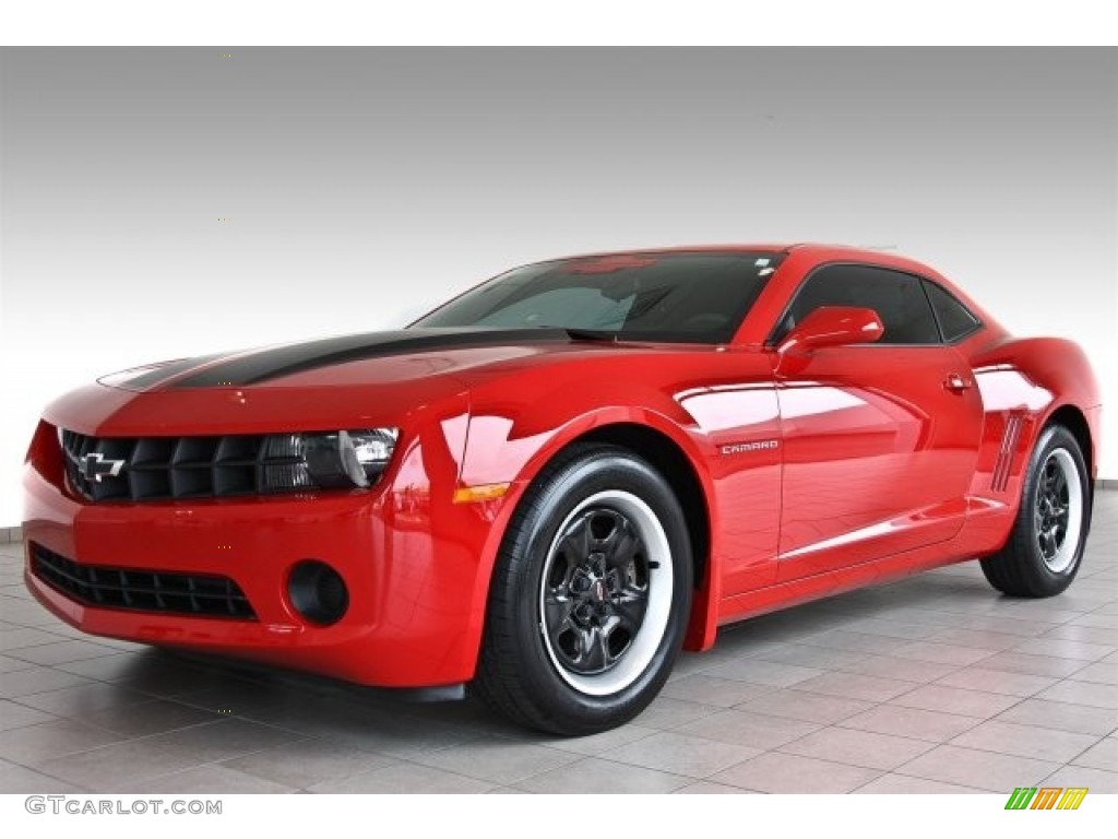 Victory Red 2011 Chevrolet Camaro LS Coupe Exterior Photo #82519123