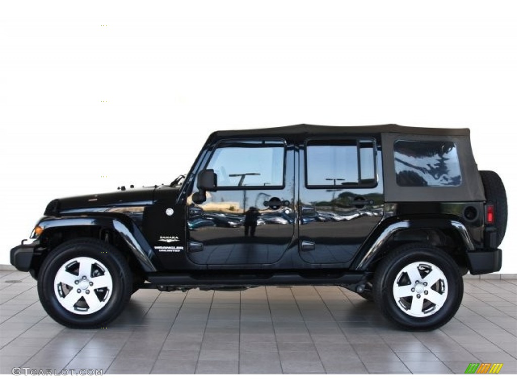 Black 2007 Jeep Wrangler Unlimited Sahara 4x4 Exterior Photo #82519445