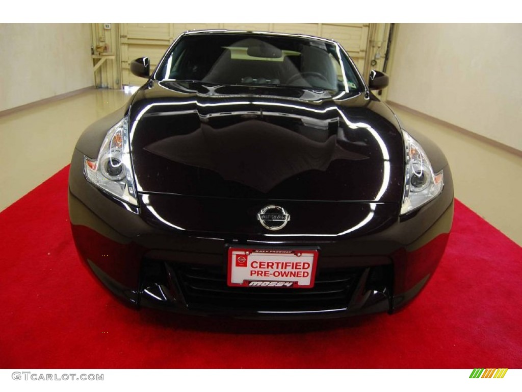 2012 370Z Coupe - Black Cherry / Black photo #2