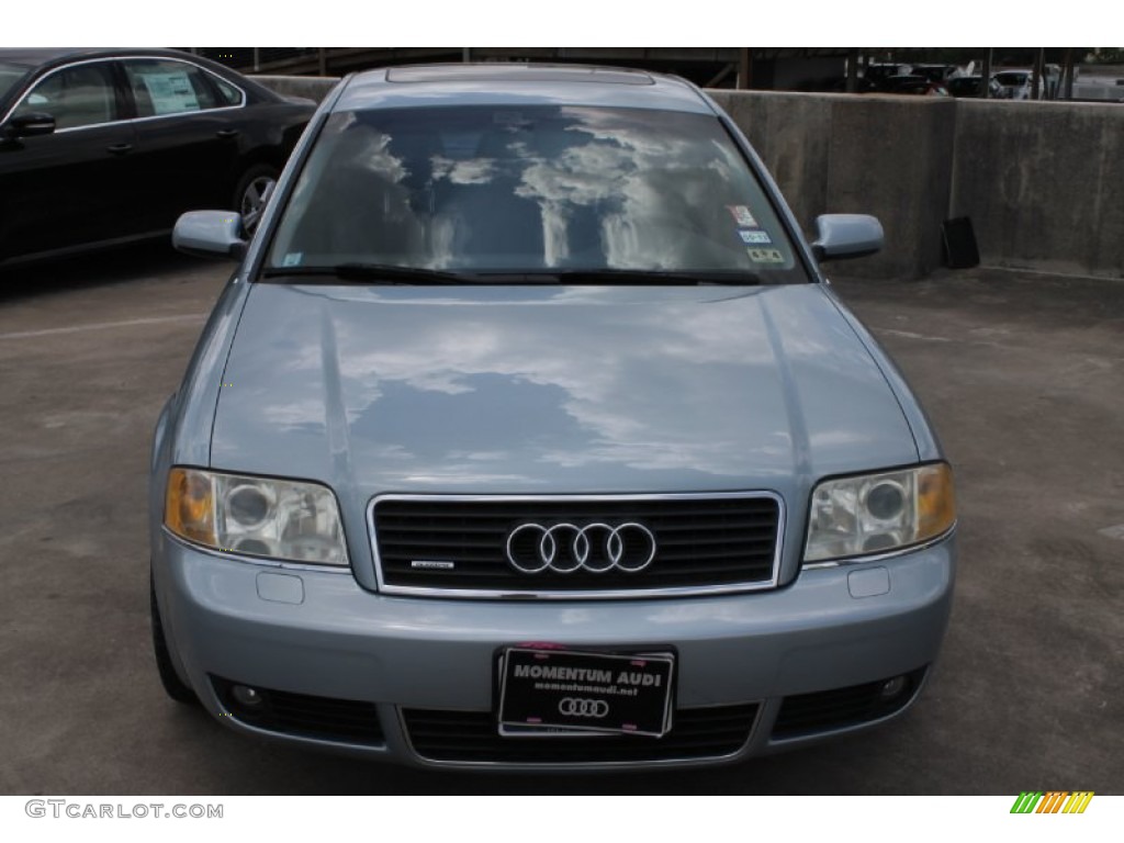 2002 A6 2.7T quattro Sedan - Crystal Blue Metallic / Ebony Black photo #2
