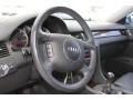 2002 Audi A6 Ebony Black Interior Steering Wheel Photo