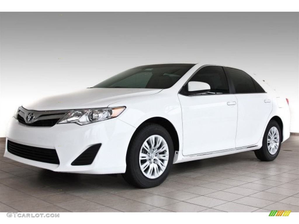 2013 Camry LE - Super White / Ash photo #1