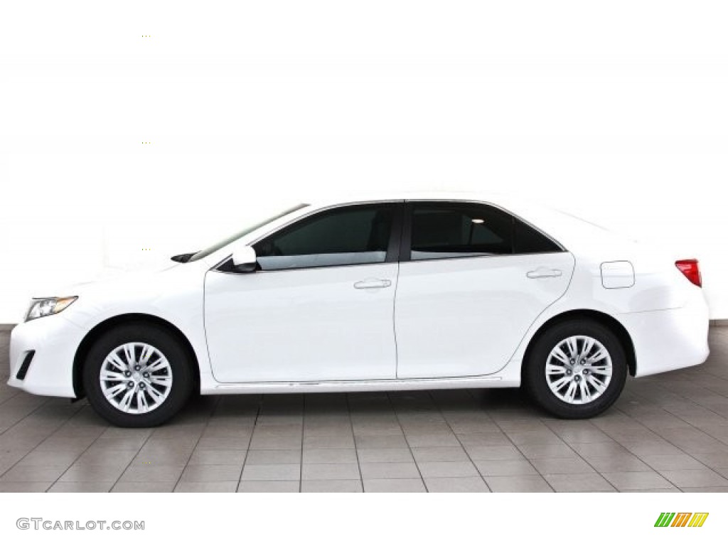 2013 Camry LE - Super White / Ash photo #2