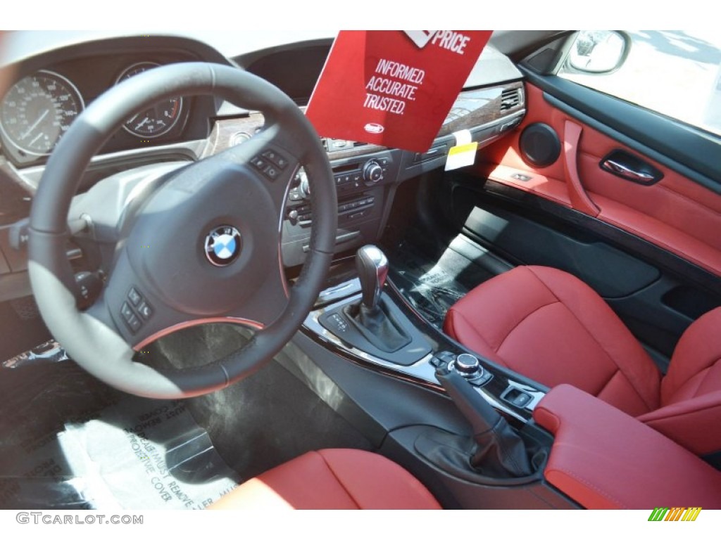 2013 3 Series 328i Convertible - Alpine White / Coral Red/Black photo #6