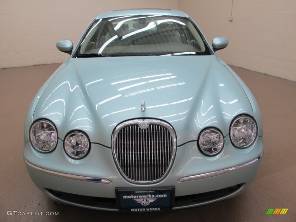 2005 S-Type 4.2 - Seafrost Metallic / Ivory photo #2