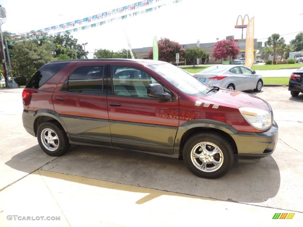 2004 Rendezvous CX - Medium Red Metallic / Light Gray photo #4