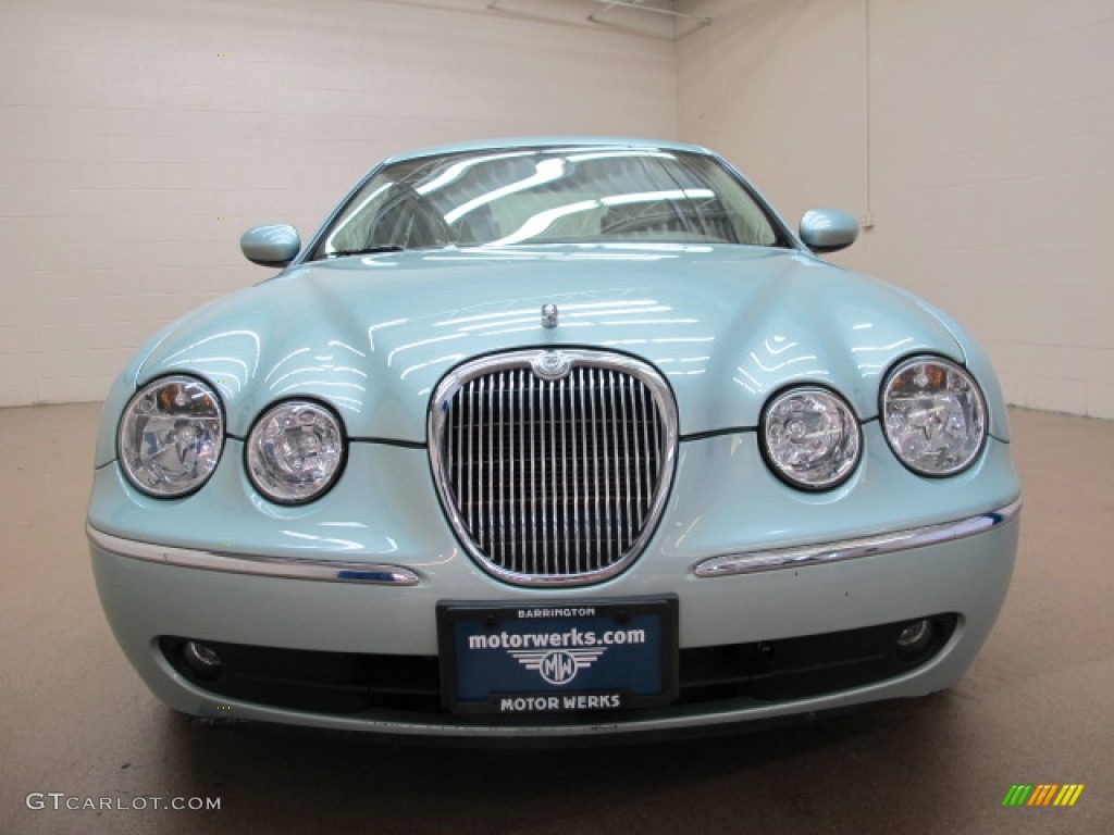 2005 S-Type 4.2 - Seafrost Metallic / Ivory photo #3