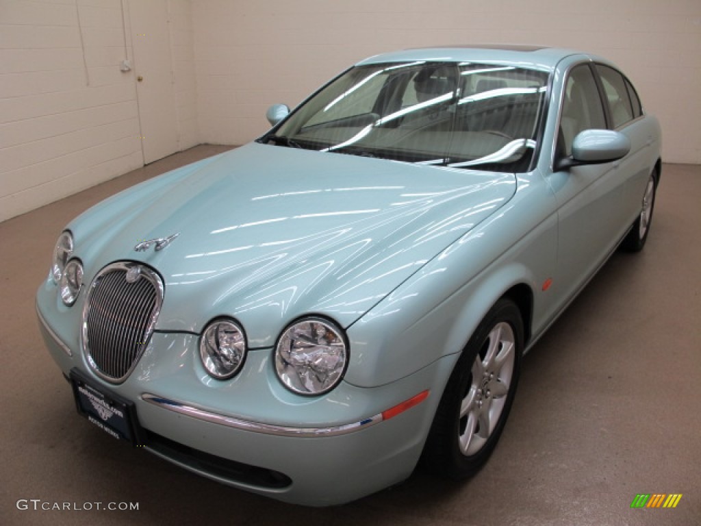 2005 S-Type 4.2 - Seafrost Metallic / Ivory photo #4