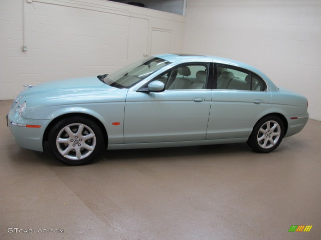 2005 S-Type 4.2 - Seafrost Metallic / Ivory photo #5