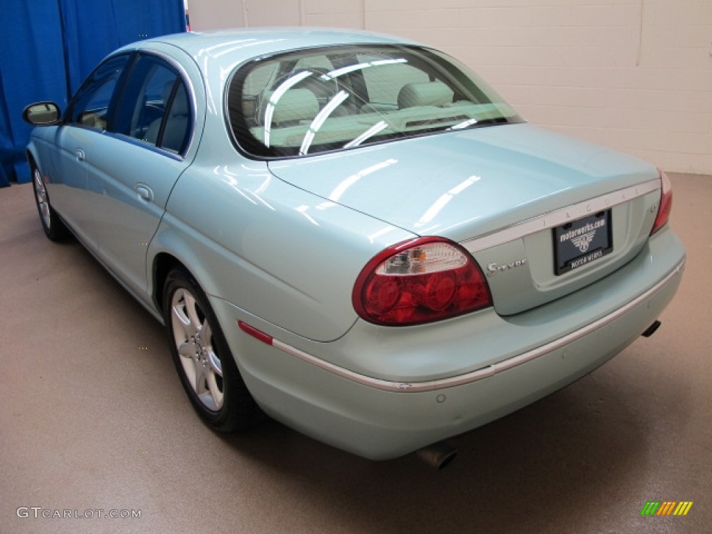 2005 S-Type 4.2 - Seafrost Metallic / Ivory photo #6