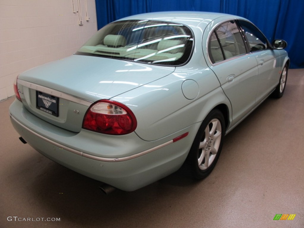 2005 S-Type 4.2 - Seafrost Metallic / Ivory photo #9