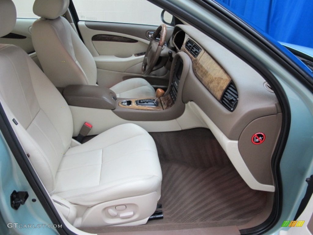 2005 S-Type 4.2 - Seafrost Metallic / Ivory photo #23