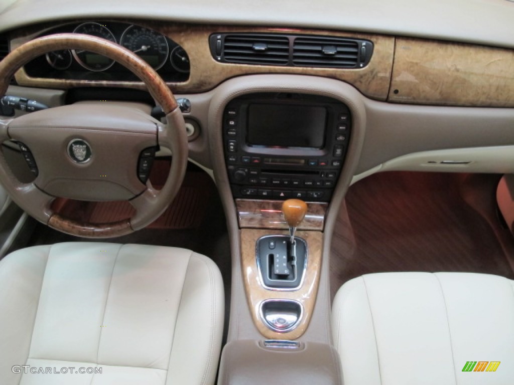 2005 S-Type 4.2 - Seafrost Metallic / Ivory photo #26