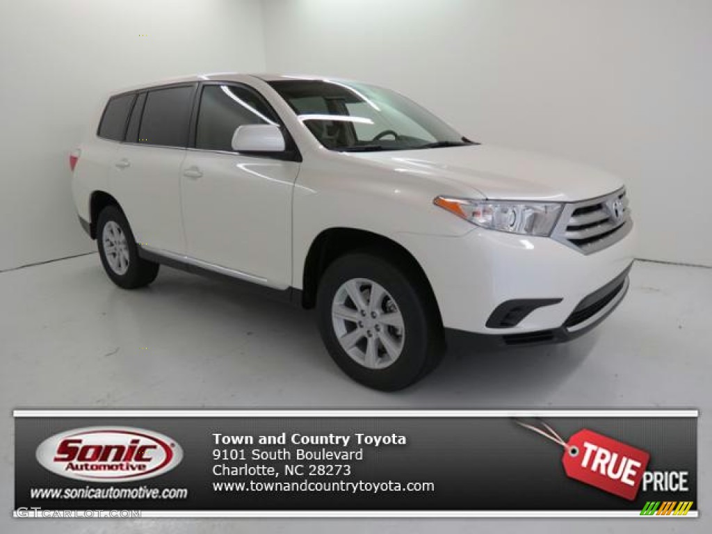 2013 Highlander  - Blizzard White Pearl / Sand Beige photo #1