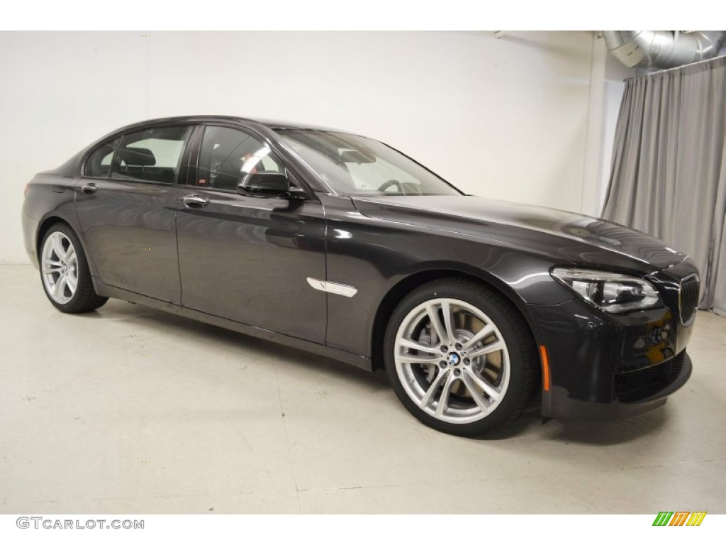 2013 7 Series 750Li Sedan - Dark Graphite Metallic II / Black photo #2