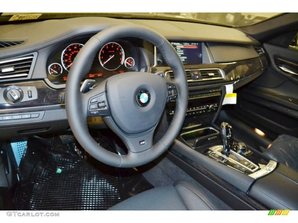 2013 7 Series 750Li Sedan - Dark Graphite Metallic II / Black photo #6