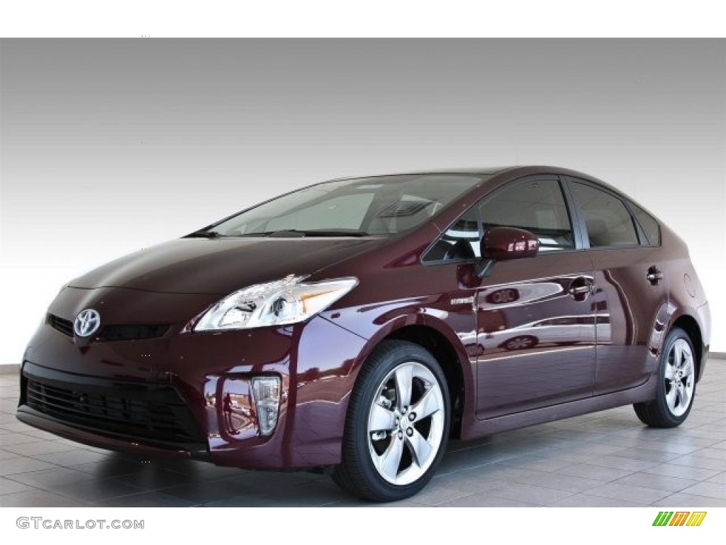 2013 Prius Persona Series Hybrid - Dark Cherry Pearl / Dark Gray photo #1