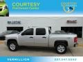 2011 Sheer Silver Metallic Chevrolet Silverado 1500 LS Crew Cab 4x4  photo #1