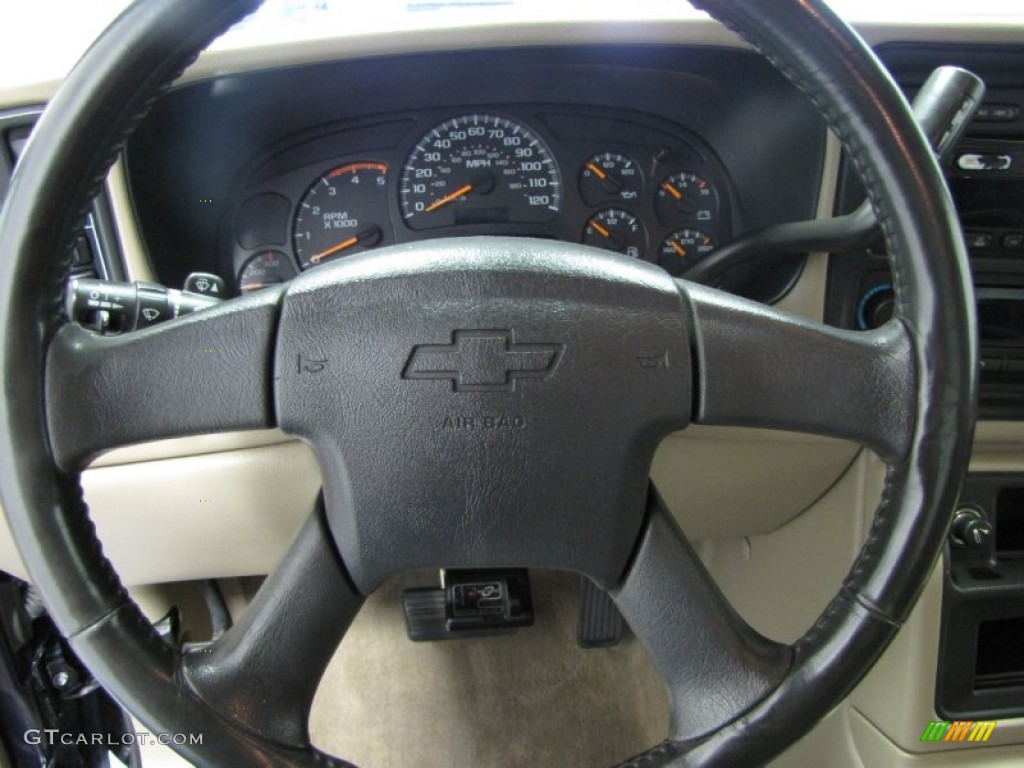 2005 Silverado 2500HD LT Crew Cab 4x4 - Dark Blue Metallic / Tan photo #15