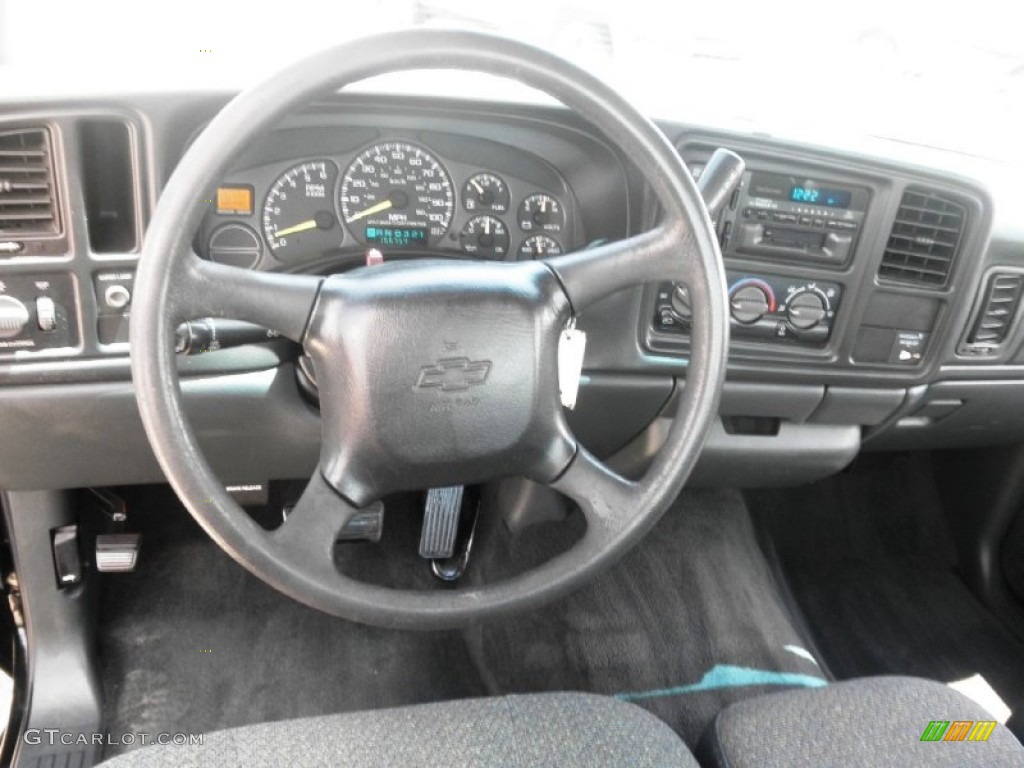 1999 Silverado 1500 Regular Cab - Onyx Black / Graphite photo #10