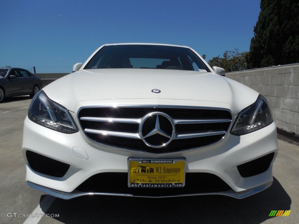 2014 E 350 Sport Sedan - Diamond White Metallic / Black photo #2