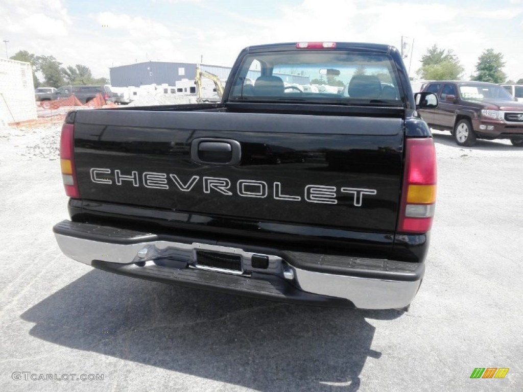 1999 Silverado 1500 Regular Cab - Onyx Black / Graphite photo #14