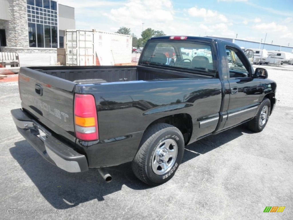 1999 Silverado 1500 Regular Cab - Onyx Black / Graphite photo #17