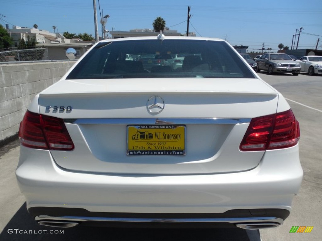 2014 E 350 Sport Sedan - Diamond White Metallic / Black photo #5