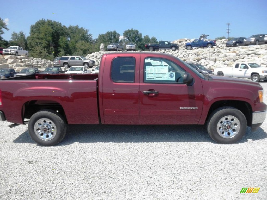 2013 Sierra 1500 SL Extended Cab - Sonoma Red Metallic / Dark Titanium photo #1