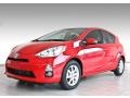 2013 Absolutely Red Toyota Prius c Hybrid Four  photo #1