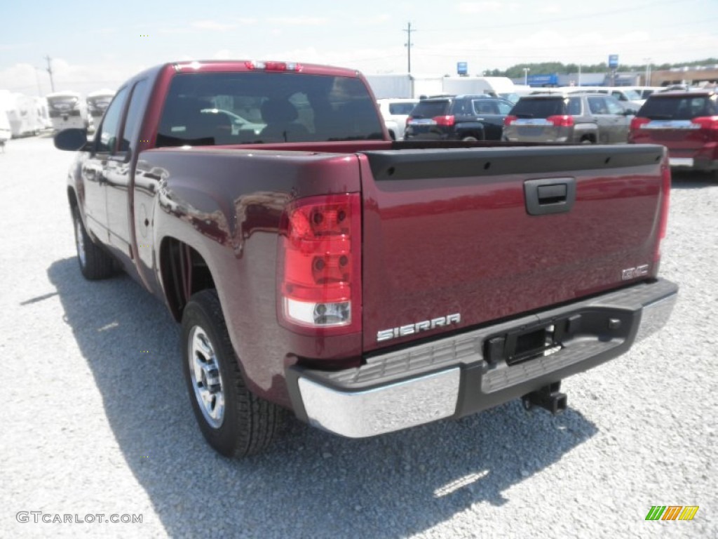 2013 Sierra 1500 SL Extended Cab - Sonoma Red Metallic / Dark Titanium photo #12