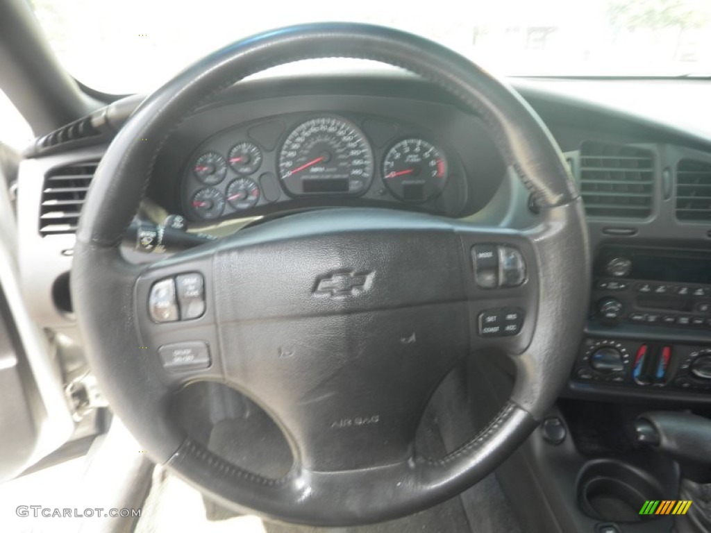 2004 Chevrolet Monte Carlo Supercharged SS Ebony Black Steering Wheel Photo #82528538
