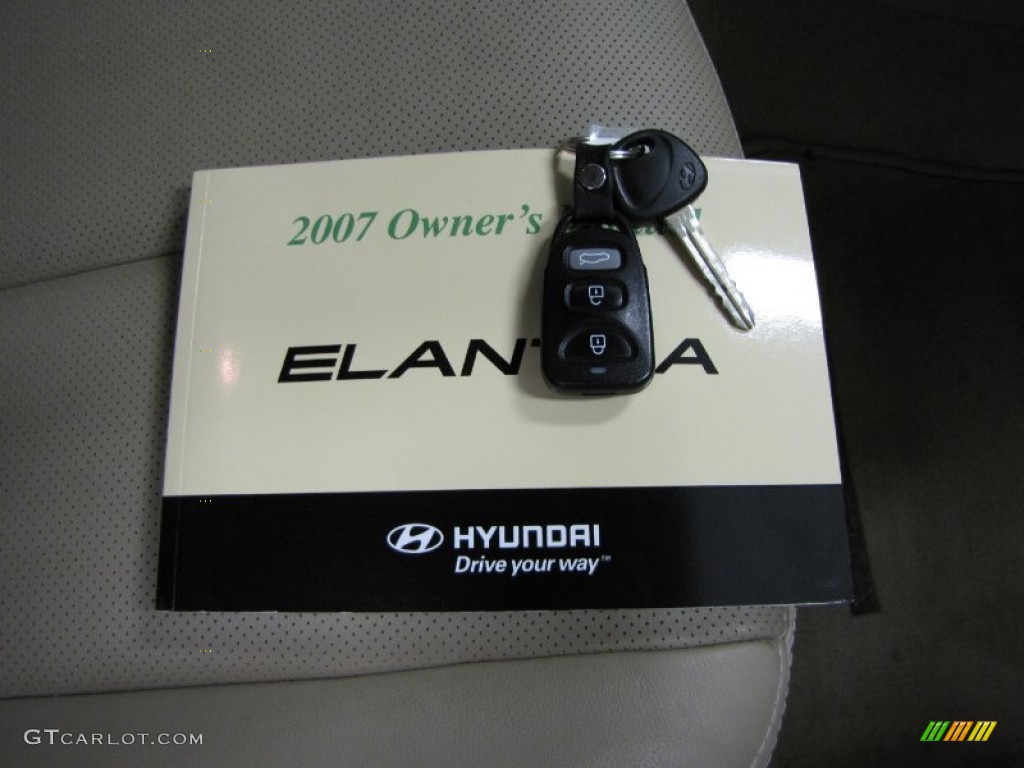 2007 Elantra GLS Sedan - Laguna Sand Beige / Beige photo #28