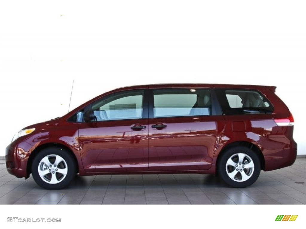 Salsa Red Pearl 2013 Toyota Sienna V6 Exterior Photo #82528918