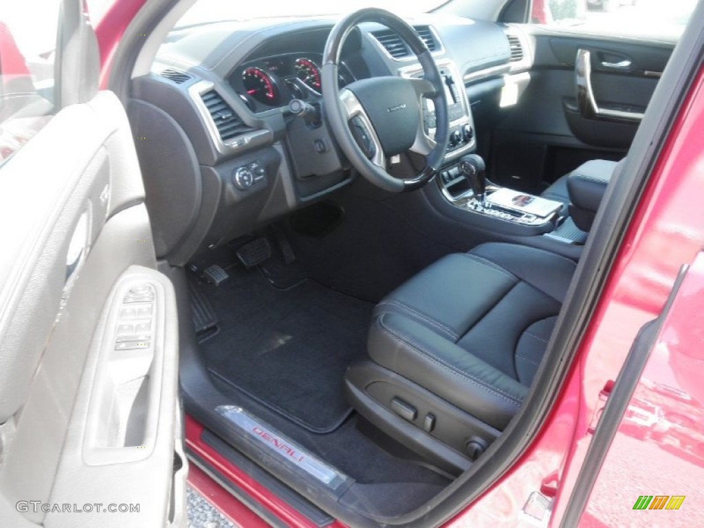 Ebony Interior 2014 GMC Acadia Denali AWD Photo #82528980