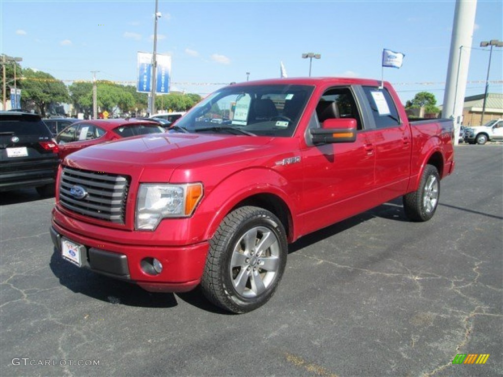 2010 F150 FX2 SuperCrew - Red Candy Metallic / Black photo #5