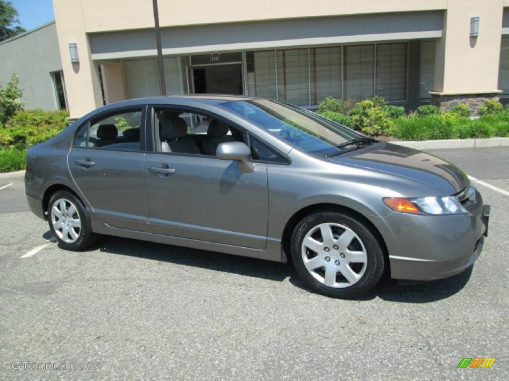 Galaxy Gray Metallic 2008 Honda Civic LX Sedan Exterior Photo #82530536