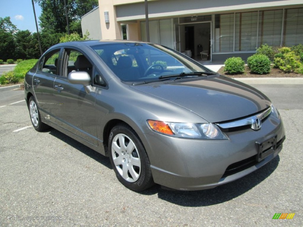 Galaxy Gray Metallic 2008 Honda Civic LX Sedan Exterior Photo #82530559