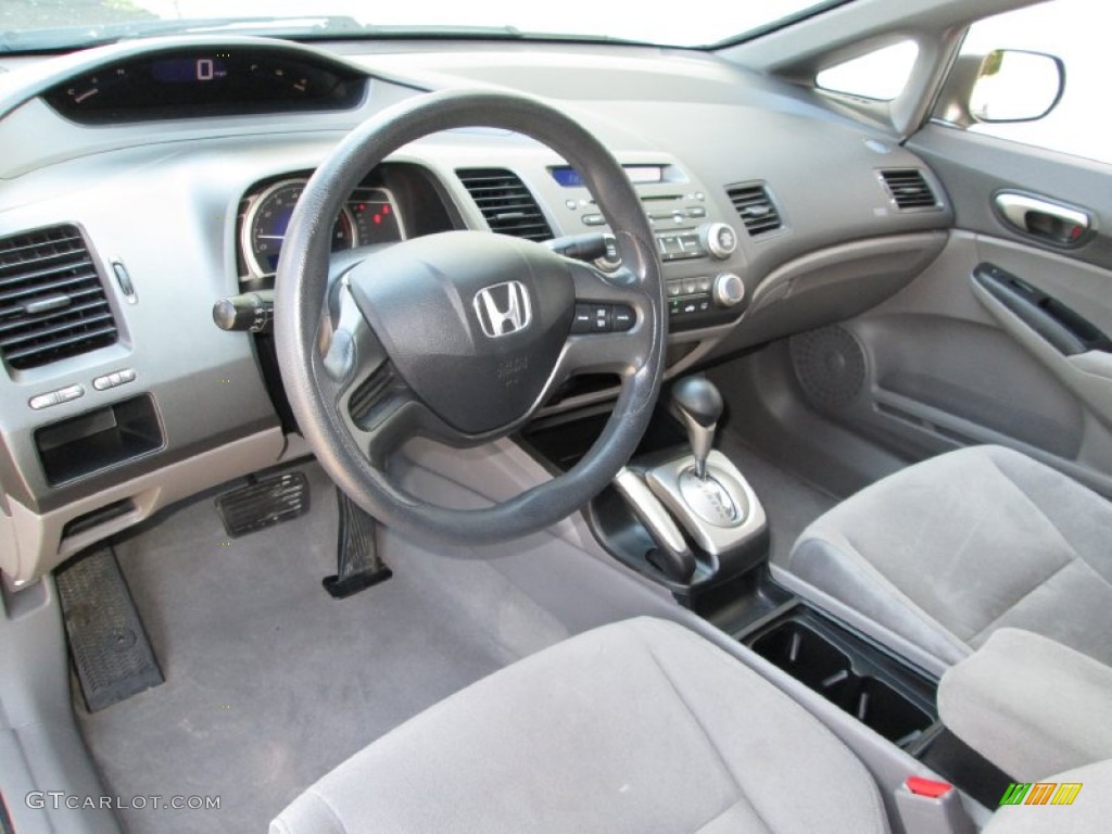 Gray Interior 2008 Honda Civic LX Sedan Photo #82530664