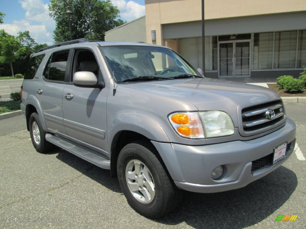 2002 Sequoia Limited 4WD - Silver Sky Metallic / Charcoal photo #11