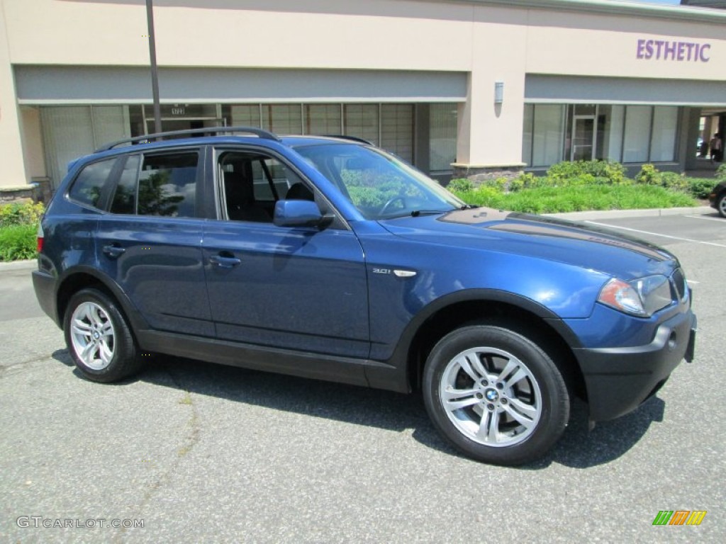 2005 X3 3.0i - Mystic Blue Metallic / Black photo #10