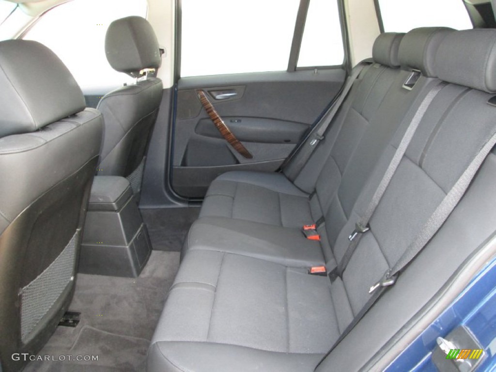 Black Interior 2005 BMW X3 3.0i Photo #82532351