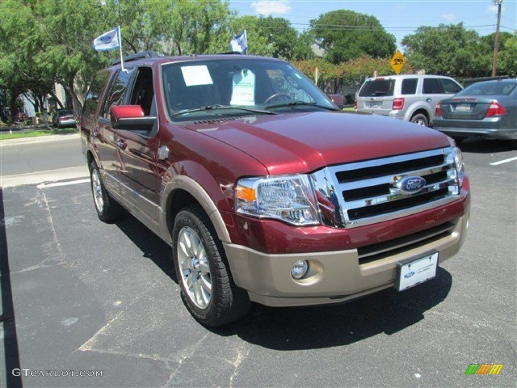 2012 Expedition King Ranch - Autumn Red Metallic / Chaparral photo #1