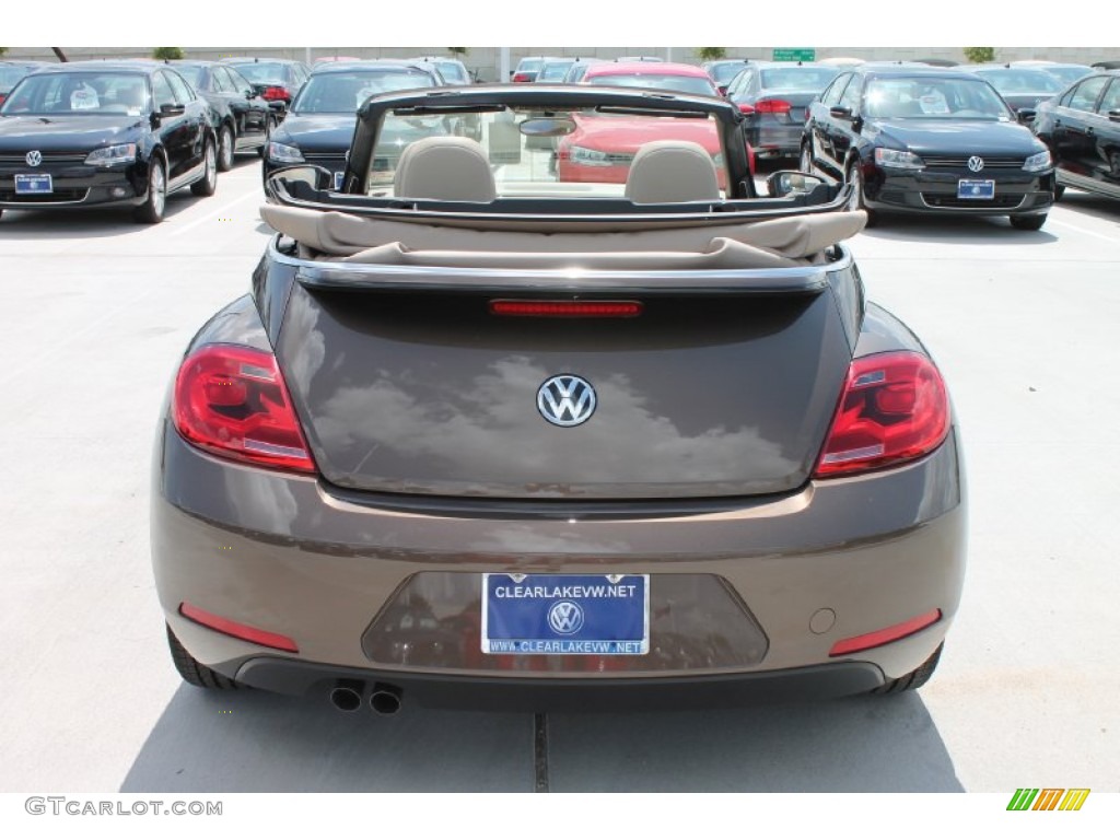 2013 Beetle 2.5L Convertible - Toffee Brown Metallic / Beige photo #8