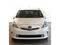 2013 Blizzard White Pearl Toyota Prius v Three Hybrid  photo #2