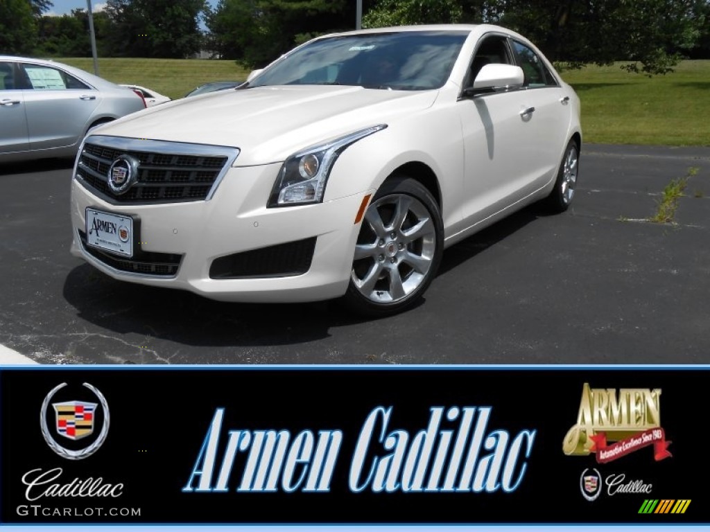 White Diamond Tricoat Cadillac ATS