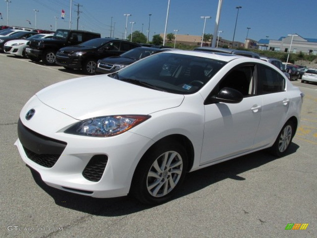 Crystal White Pearl Mica 2012 Mazda MAZDA3 i Touring 4 Door Exterior Photo #82537781