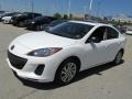 Crystal White Pearl Mica 2012 Mazda MAZDA3 i Touring 4 Door Exterior